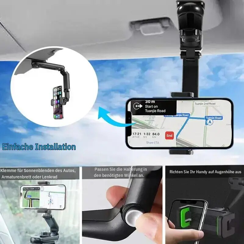360° Sun Visor Car Phone Holder